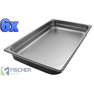 1/1 Gastronorm Tray 65mm - 6 pack